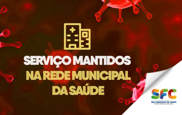 Banner servic¸os mantidos na rede municipal